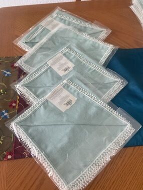 Lenox French Perle Ice Blue Cloth Napkin - set of 4